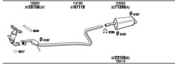 WALKER FOT18692 Система випуску ОГ