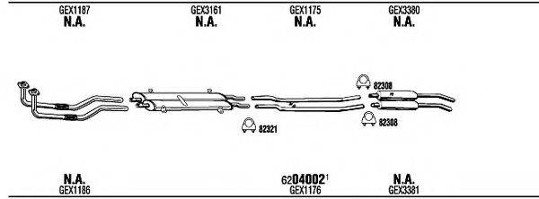 WALKER JA10301B Система випуску ОГ