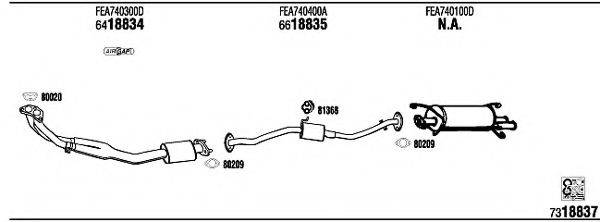 WALKER MA70003 Система випуску ОГ