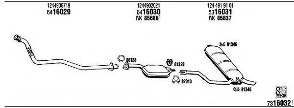 WALKER MB30319B Система випуску ОГ