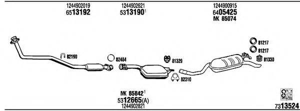 WALKER MB43307B Система випуску ОГ