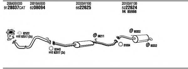 WALKER NIH17180AA Система випуску ОГ