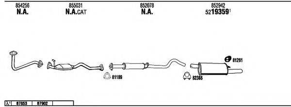 WALKER OP30140 Система випуску ОГ