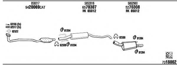 WALKER OP30150 Система випуску ОГ