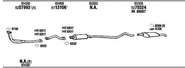 WALKER OP40097 Система випуску ОГ