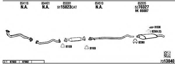 WALKER OP40137A Система випуску ОГ