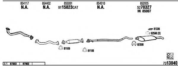 WALKER OP40138A Система випуску ОГ