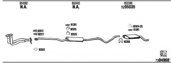 WALKER OP40411A Система випуску ОГ