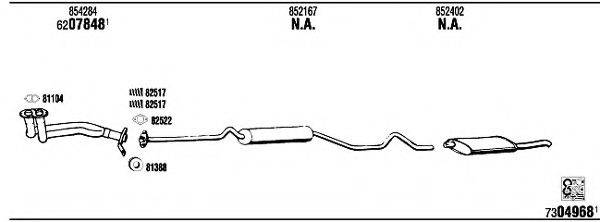 WALKER OP41012A Система випуску ОГ