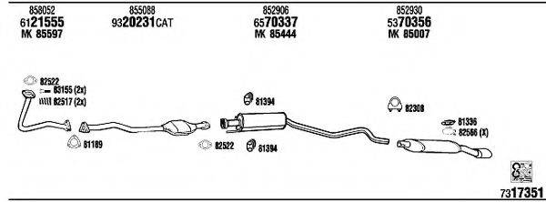 WALKER OP45140 Система випуску ОГ