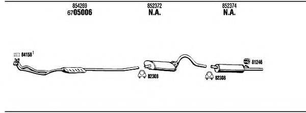 WALKER OP50911B Система випуску ОГ