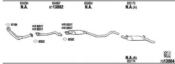 WALKER OP52008 Система випуску ОГ