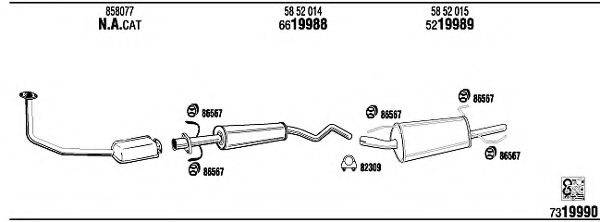 WALKER OP55136 Система випуску ОГ