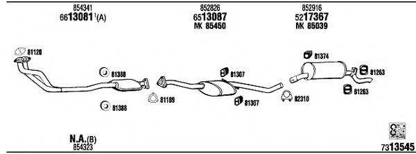 WALKER OP73101C Система випуску ОГ