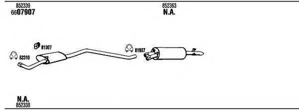 WALKER OP80008B Система випуску ОГ