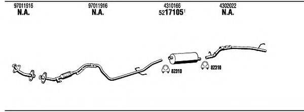 WALKER OP91004 Система випуску ОГ