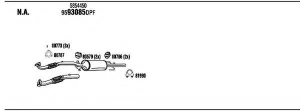 WALKER OPH09250A Система випуску ОГ