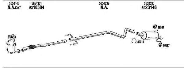 WALKER OPH19331A Система випуску ОГ