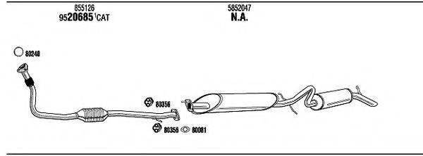 WALKER OPT08895 Система випуску ОГ