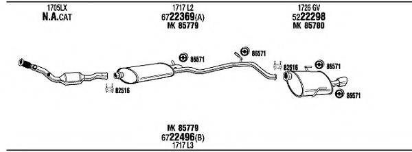 WALKER PEH15561A Система випуску ОГ