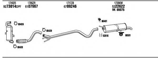 WALKER PEH17992BC Система випуску ОГ