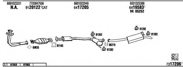 WALKER RE19150 Система випуску ОГ