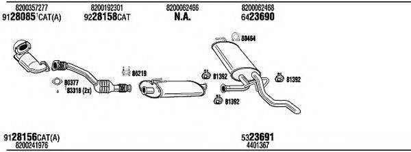 WALKER REH15604A Система випуску ОГ