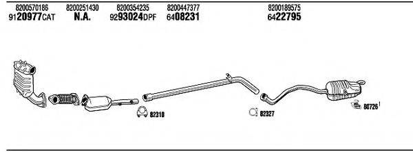 WALKER REH18786AA Система випуску ОГ