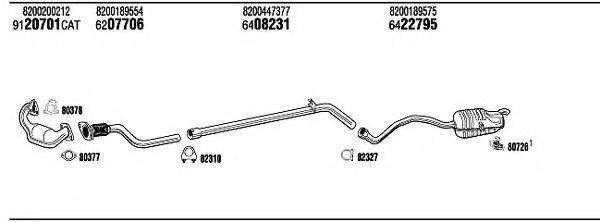 WALKER REH31196 Система випуску ОГ