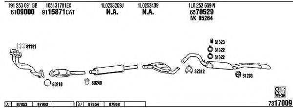 WALKER SE50010 Система випуску ОГ