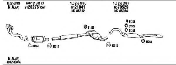 WALKER SE60037 Система випуску ОГ