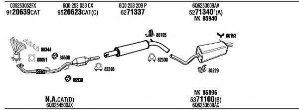 WALKER SET16809A Система випуску ОГ