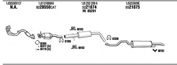 WALKER SKK07907 Система випуску ОГ