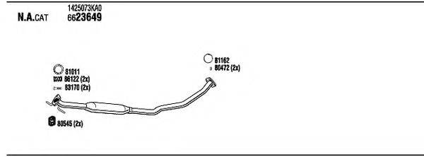 WALKER SZH00853 Система випуску ОГ