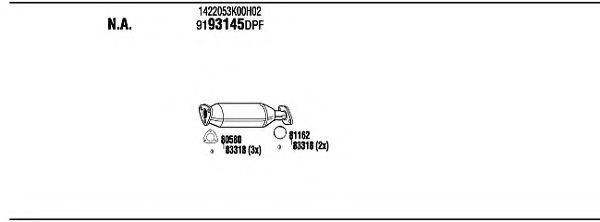 WALKER SZK28149A Система випуску ОГ