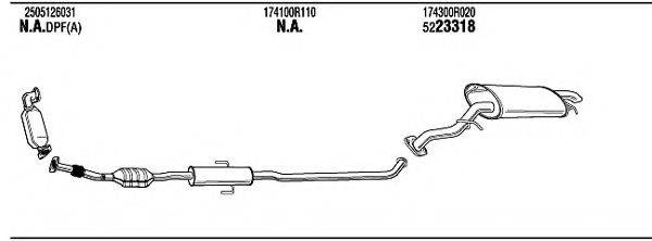 WALKER TOH19245B Система випуску ОГ