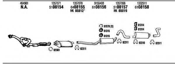 WALKER VO40328 Система випуску ОГ