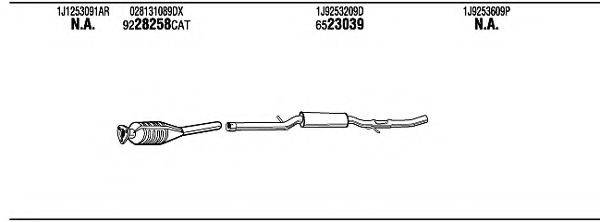 WALKER VWH16350 Система випуску ОГ