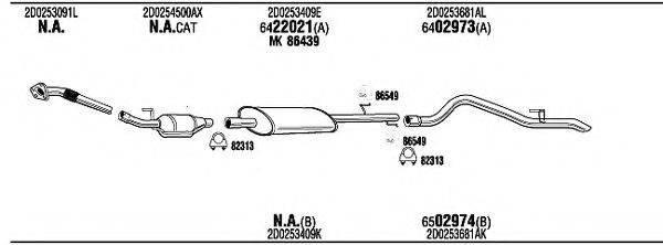 WALKER VWH16798A Система випуску ОГ