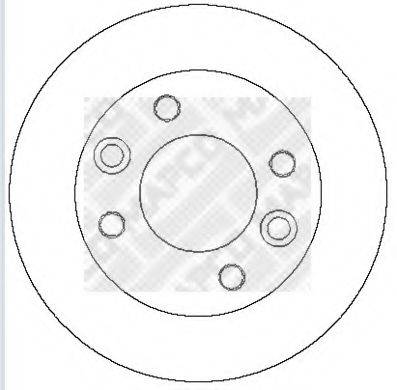 MAPCO 15282 гальмівний диск