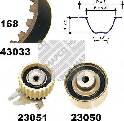 MAPCO 23033 Комплект ременя ГРМ