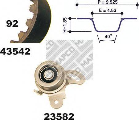 MAPCO 23542 Комплект ременя ГРМ