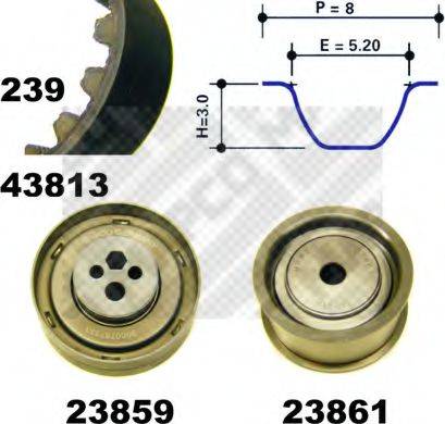 MAPCO 23817 Комплект ременя ГРМ