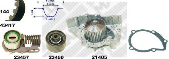 MAPCO 41417 Водяний насос + комплект зубчастого ременя