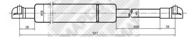MAPCO 20099 Газова пружина, кришка багажника
