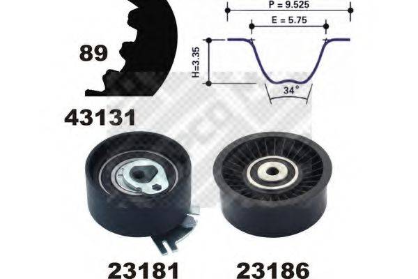 MAPCO 23131 Комплект ременя ГРМ