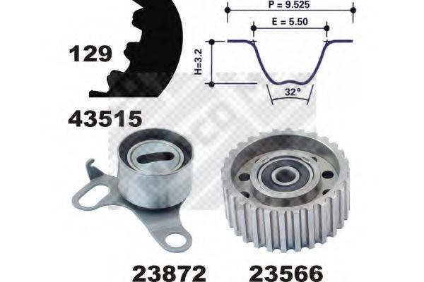 MAPCO 23515 Комплект ременя ГРМ