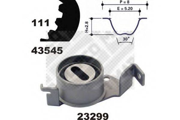 MAPCO 23545 Комплект ременя ГРМ