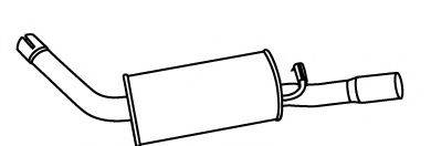 FONOS 619726 Глушник вихлопних газів кінцевий