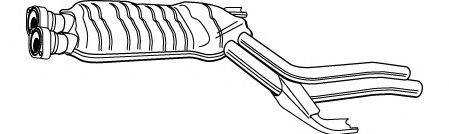 FONOS 616651 Середній глушник вихлопних газів